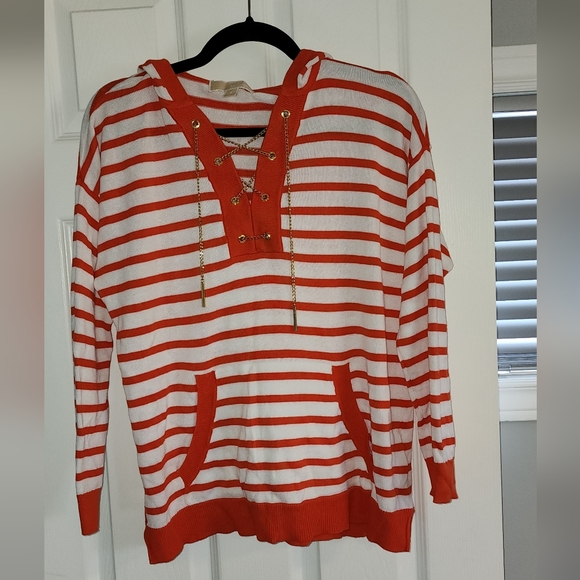 💥Sale💥Michael Kors Long Sleeve Hooded Sweater - Picture 1 of 6